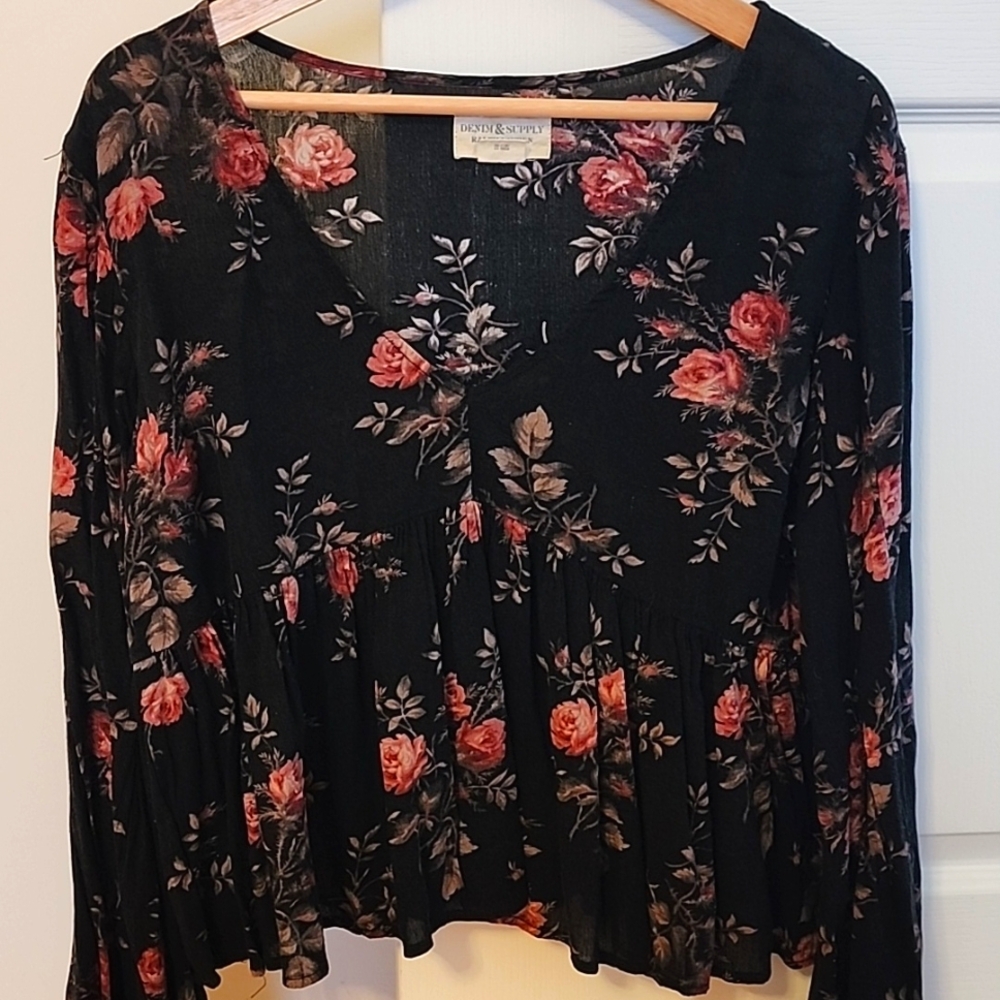 Denim & Supply Ralph Lauren Long Sleeve Floral Shirt